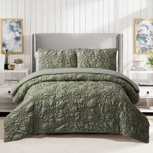 Modern Heirloom -  Full/Queen Comforter Green Green
